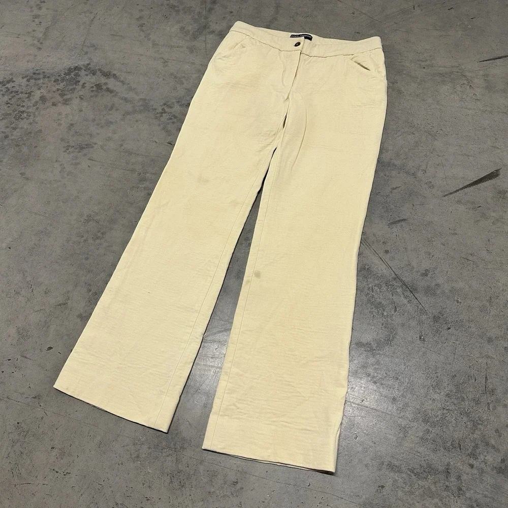 Dolce & Gabbana Vintage 90's Wool Blend Pants Beige Size 40 Made In‎ Italy